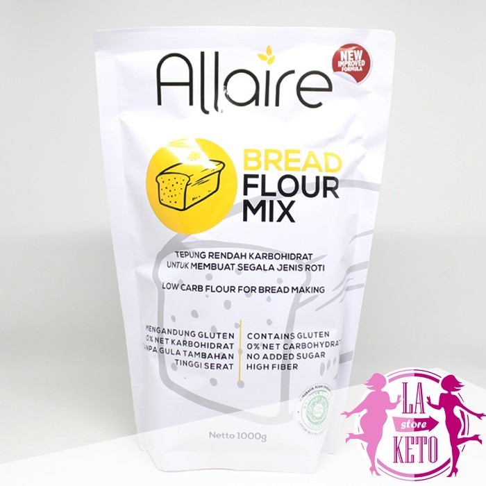 

[Premium] ALLAIRE Bread Flour 1000 gr Tepung Roti Keto / Low carb @1000gram
