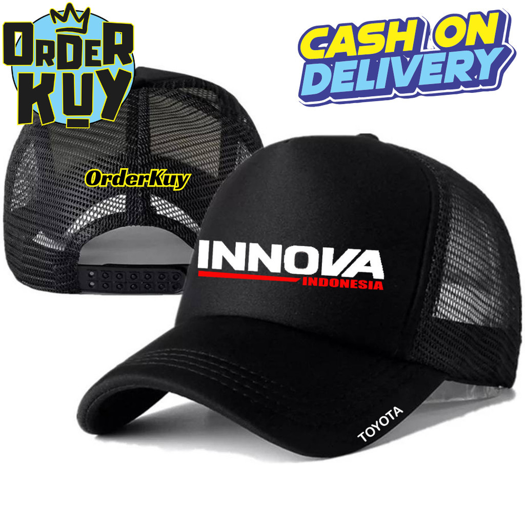 OrderKuy Topi Trucker TOYOTA INNOVA - Topi Distro TOYOTA INNOVA Logo - Topi TOYOTA INNOVA Premium - 