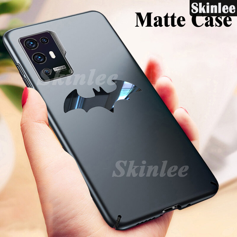 Phone Case ZTE Axon30 Pro 5G Case Luxury Frosted Matte Back Slim Metal Bat man Non-slip Protective f