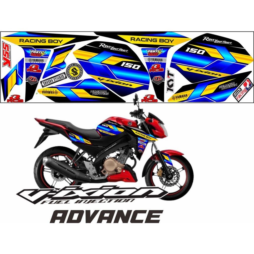 striping vixion advance variasi stiker vixion stiker motif advance SETIKER MOTIP