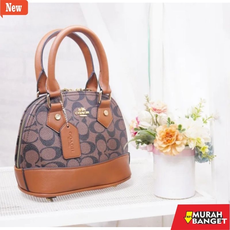 Selempang Wanita Kekinian ALMA CO*ACH TAS WANITA SLINGBAG KULIT PU PREMIUM IMPORT/TAS SELEMPANG WANI