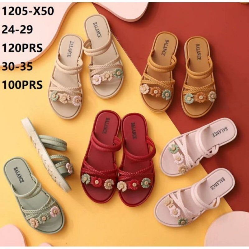 ISTANA- DAISY Sandal Jelly Anak Wanita Wedges Jelly Anak Sendal Karet Jelly Anak