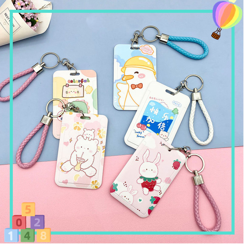 ⭐ MKBK ⭐ Wadah Id Card Id Card Holder Lucu Tempat Id Card Bening Gantungan Kartu Id Card Aesthetic N