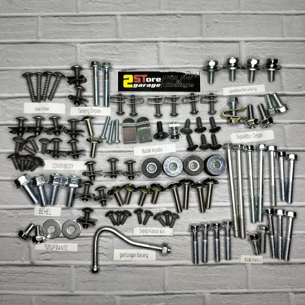 Baut Bodi Lengkap Full Body Honda Supra Fit New - Honda Fit X Fullset FullBody