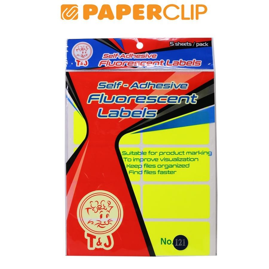 

LABEL T&J NO.121 YELLOW