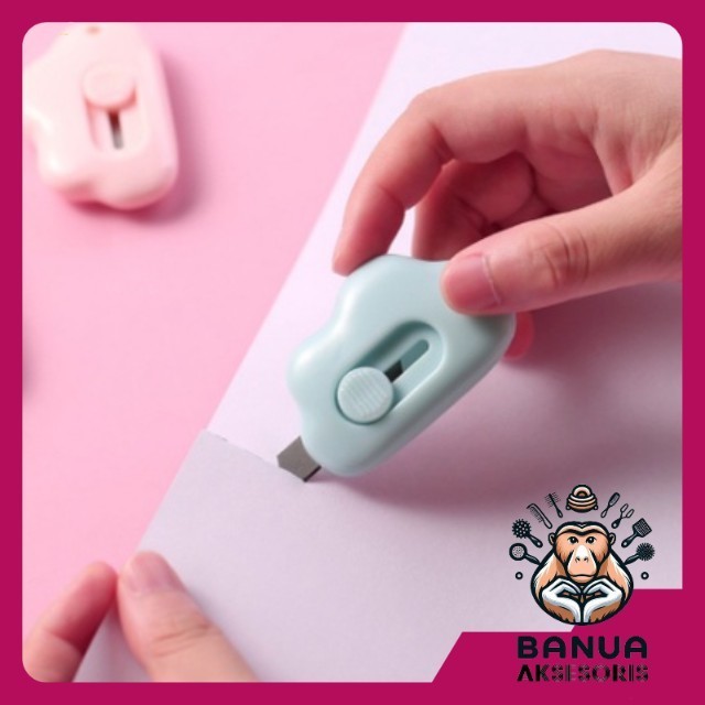 

BANUA ACC | CUTTER MINI BENTUK AWAN PISAU PEMOTONG MINI LUCU CUTTER KERTAS UKURAN MINI