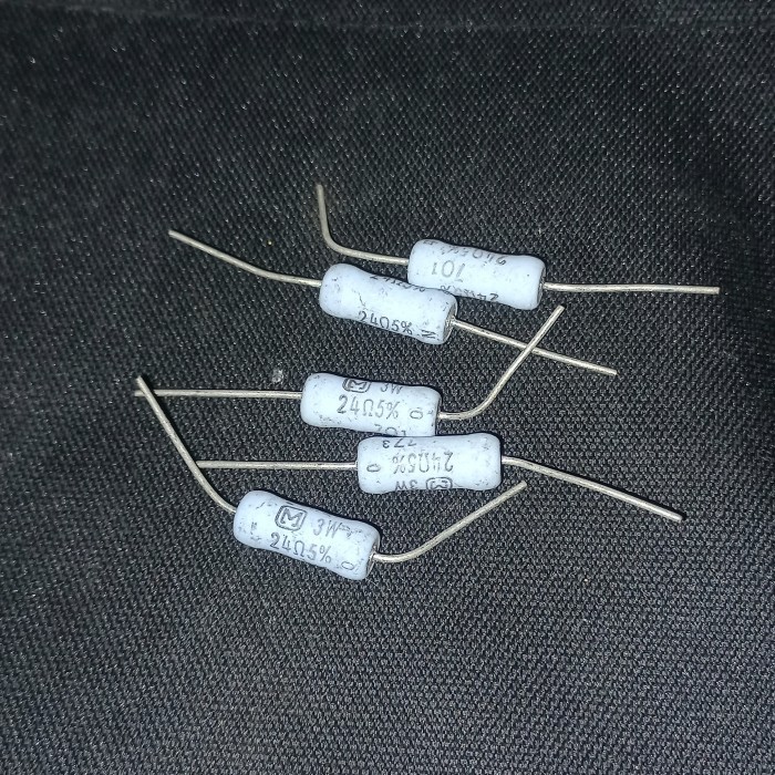 resistor 24R 3W panasonic original japan 24ohm 24 R ohm 3 watt 3watt w F