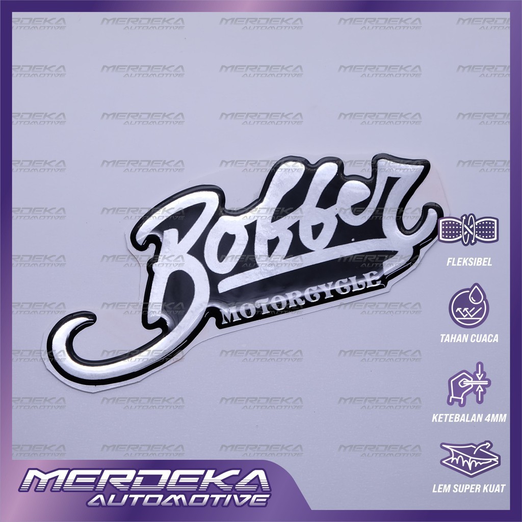 emblem motor custom bobber / emblem tangki motor bobber / custom emblem box aki bobber / emblem moto