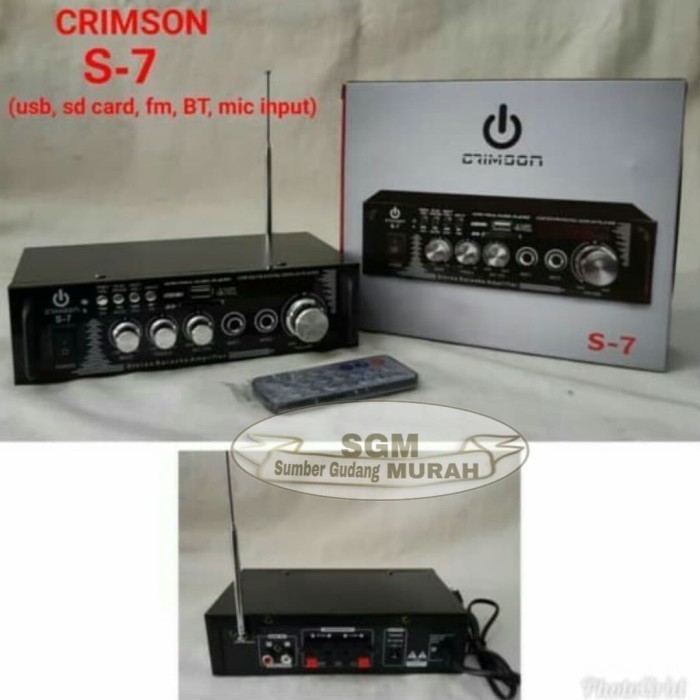 Produk Original Amplifier Mini Crimson S 7 AC-DC  Amplifier Crimson S7
