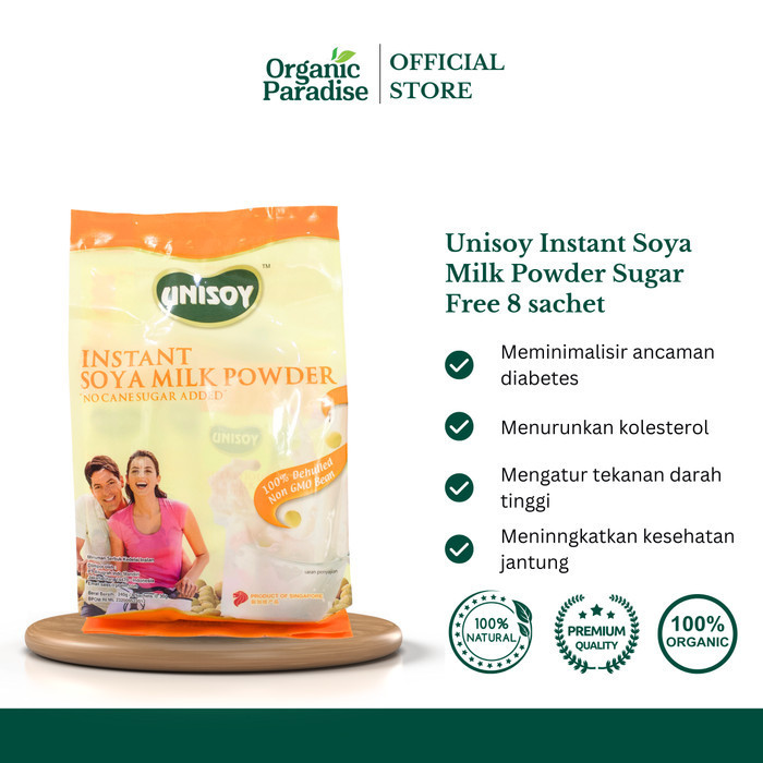 Unisoy Soya Milk Sugar Free 8 pcs 240 gram