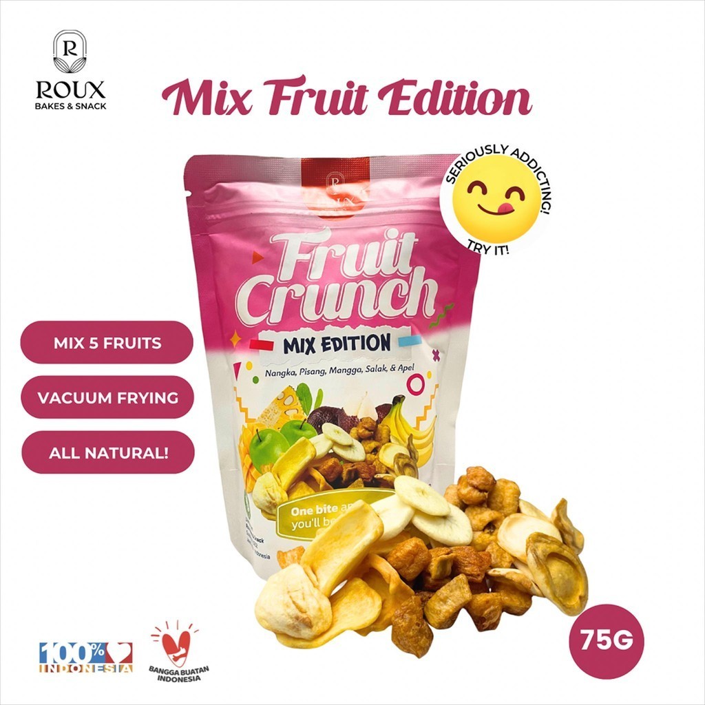 

Fruit Crunch Keripik Buah Mix Nangka Pisang Mangga Salak Apel 75g