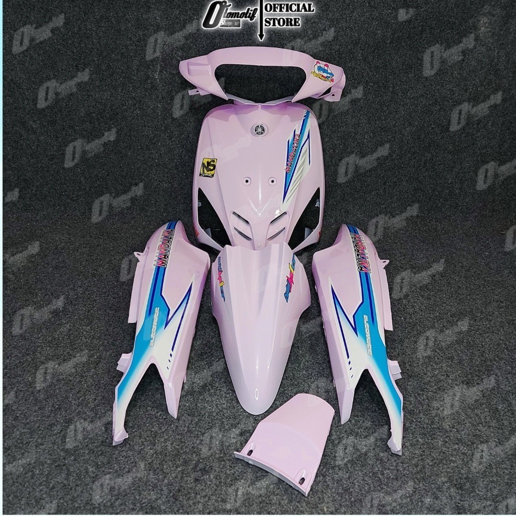 Cover Body Halus Bodi Alus Yamaha Mio Sporty Pink Kity Mio Smile Mio new Mio Lama Pink Muda Striping