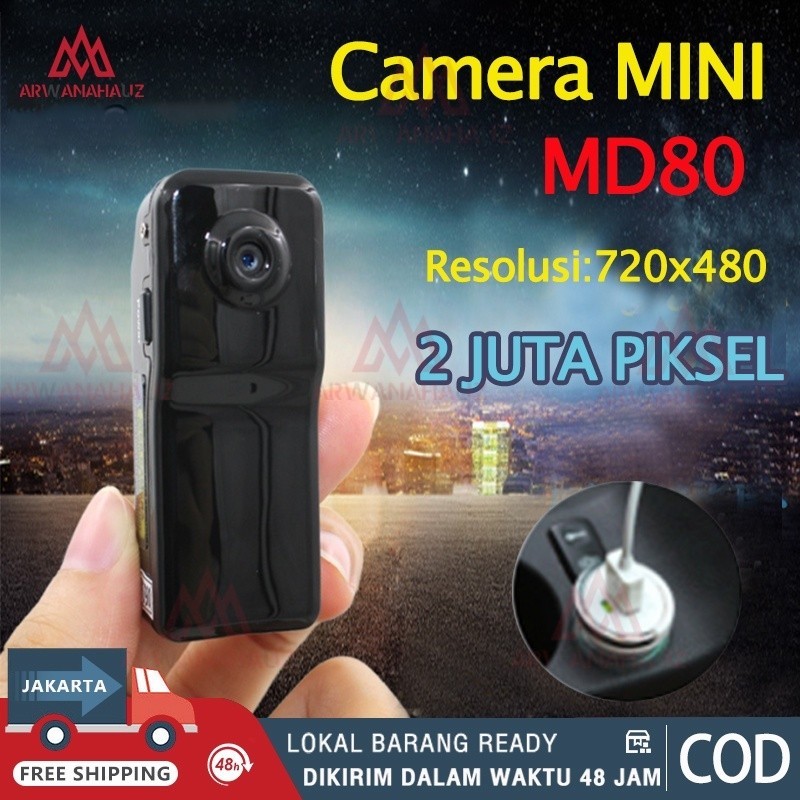 Kamera Mini DV MD80-MINI Spy Camera Video Recorder Tersembunyi