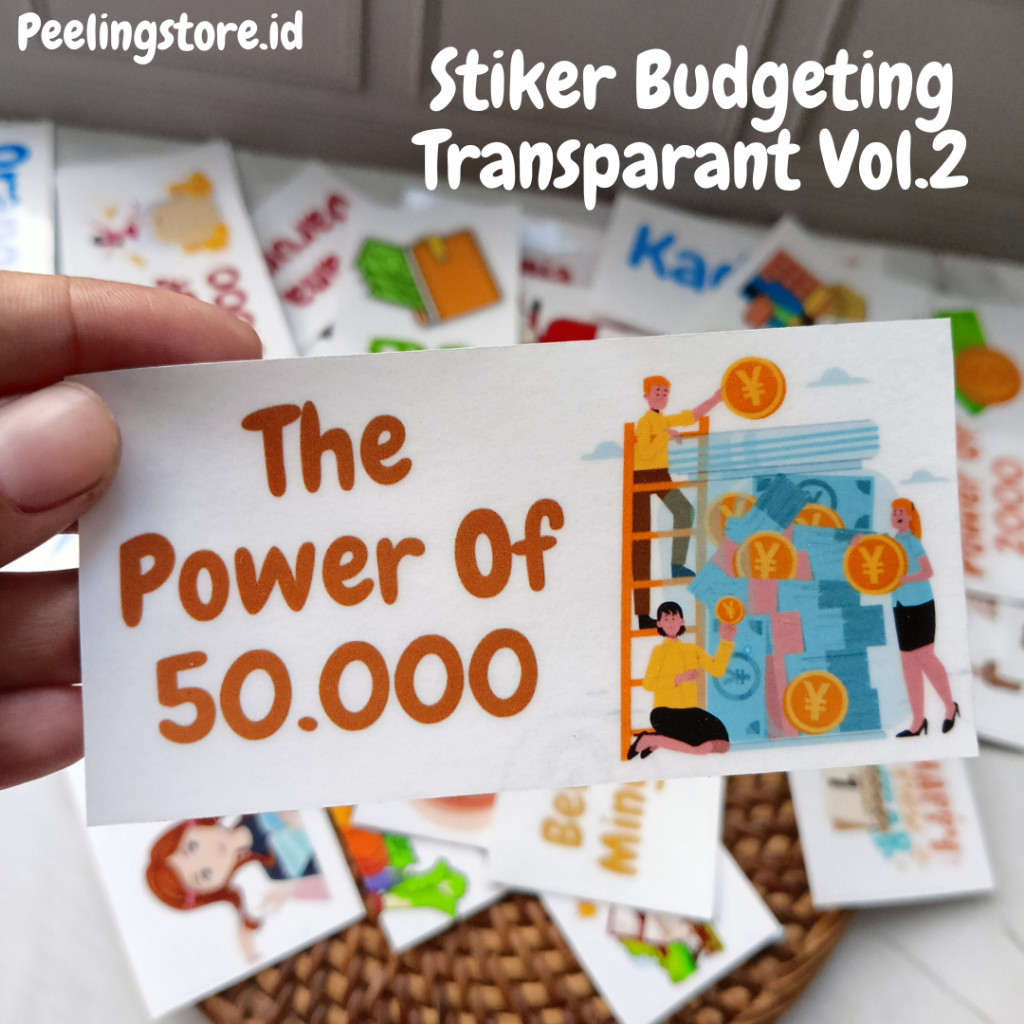 

STIKER BUDGETING TRANSPARAN VOL. 2 (BISA REQUEST/BISA CUSTOM)