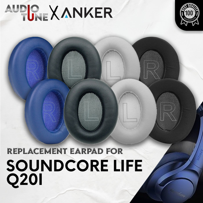 Ear Cushion Pad Earcup Anker Soundcore Life Q20i Q 20 i Q-20i Busa Bantalan Earpad Foam