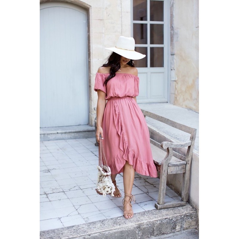 stelan rok pantai bali / baju stelan wanita pantai / crop top rok stelan [ VLOY ]