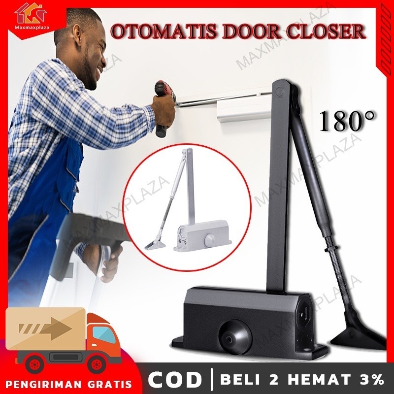 [COD]Otomatis DOOR CLOSER /Door Closer - Penutup Pintu Otomatis  180 Derajat tutup pintu otomatis/do