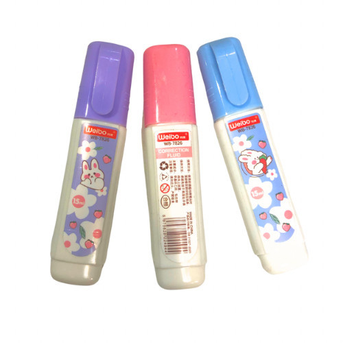 

Correction Fluid Weibo WB-7826 Rabbit Tip-ex Cair Impor 15 ml Alat Tulis Tipex - SATUAN- SHSNP