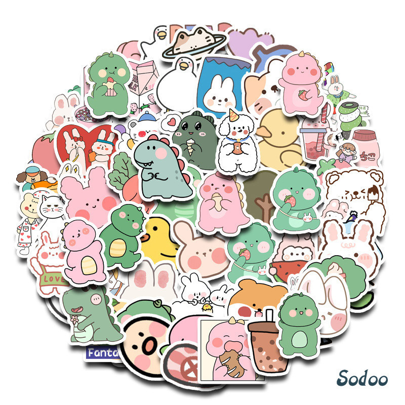 

Ins Stiker Kreatif Lucu Cangkir Air Stiker Casing Ponsel Stiker Dekoratif Buku Besar Tangan - SO