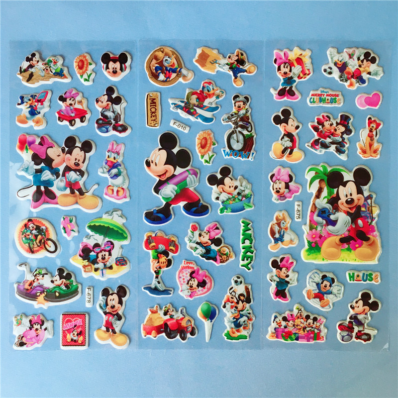 

12PCS Mickey Mouse Minnie Mouse Party Favor Stickers Cute Giveaway Souvenir Kids Birthday Party Gift