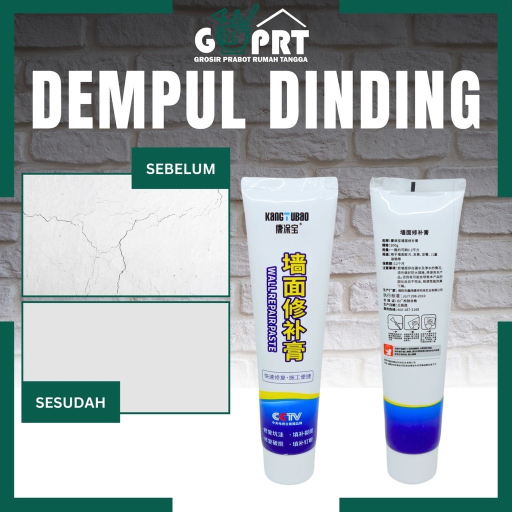 Pasta Dempul Reparasi Dinding Retak Bocor Swift Krim Wall Repair Paste Cream Crack Instant Mending P
