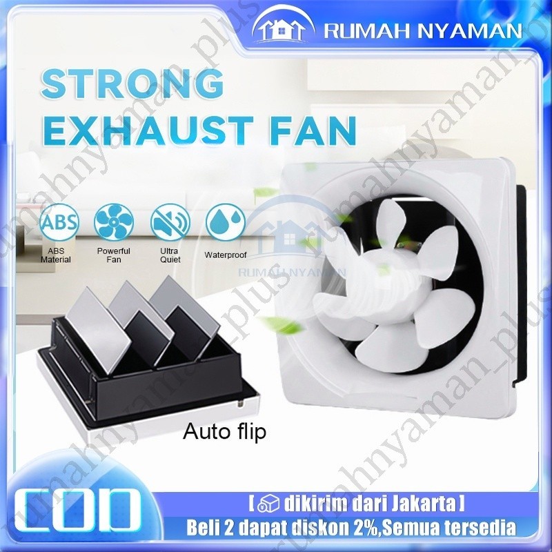 Exhaust Fan Dinding / Kipas Angin Hexos Exhaust fan 6/8/10/12 inch wall-mounted ventilation fan mute