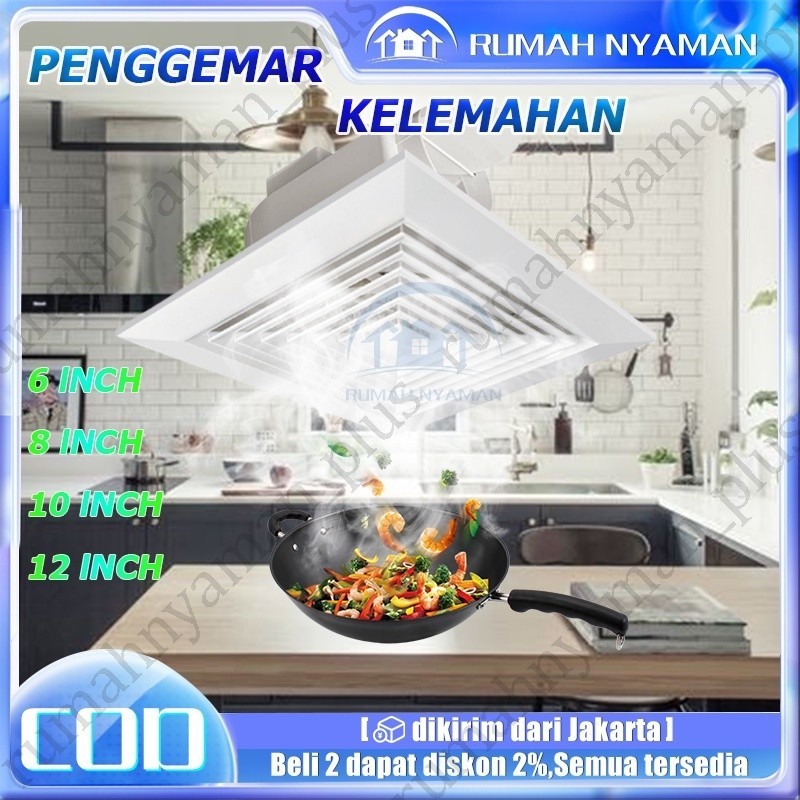 Exhaust Fan Dinding / Kipas Angin Hexos 8 Inch / 10 Inch / 12 Inch Exhaust Fan
