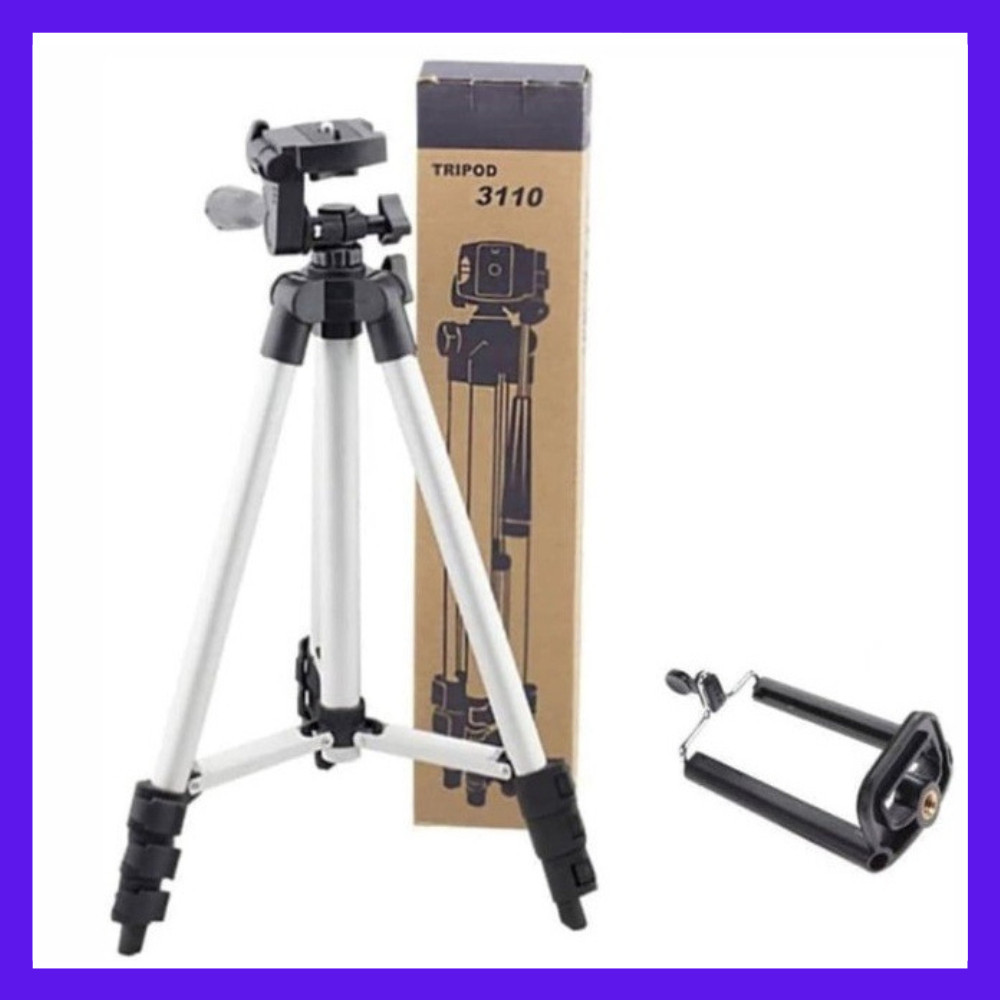inovasi_tani-Tripod Kamera with Smartphone Holder 1M Tripod Camera dan hp 1 Meter Free Holder U / TR