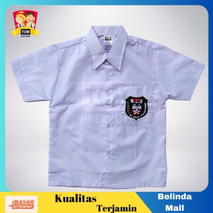 

⭐COD⭐ Seragam TOM Kemeja SD Tangan Pendek No 4 TERLARIS