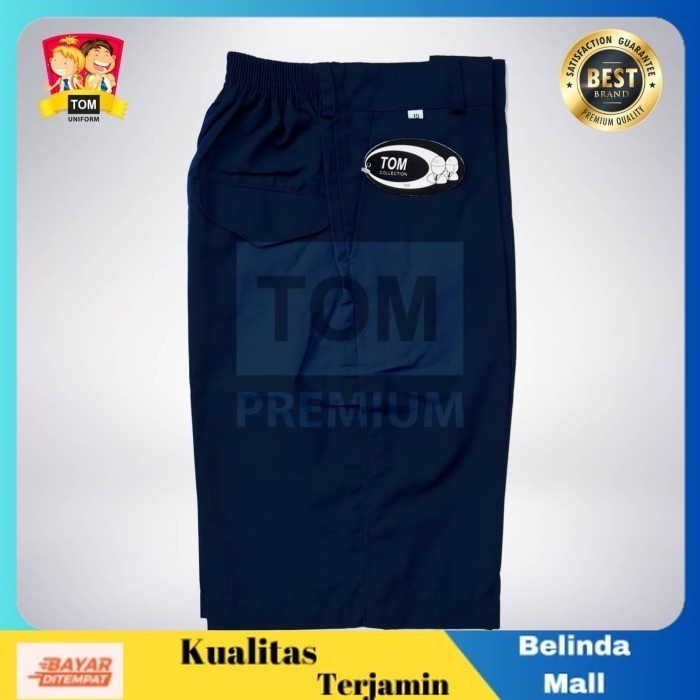 

⭐COD⭐ Seragam TOM Celana SMP Pendek Karet Biru No 10 TERLARIS