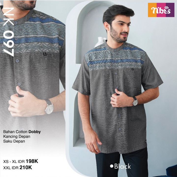 Nibras NK 097 | Koko Nibras | Koko Dewasa | Koko Pengajian | Koko Harian | Kemeja Pria