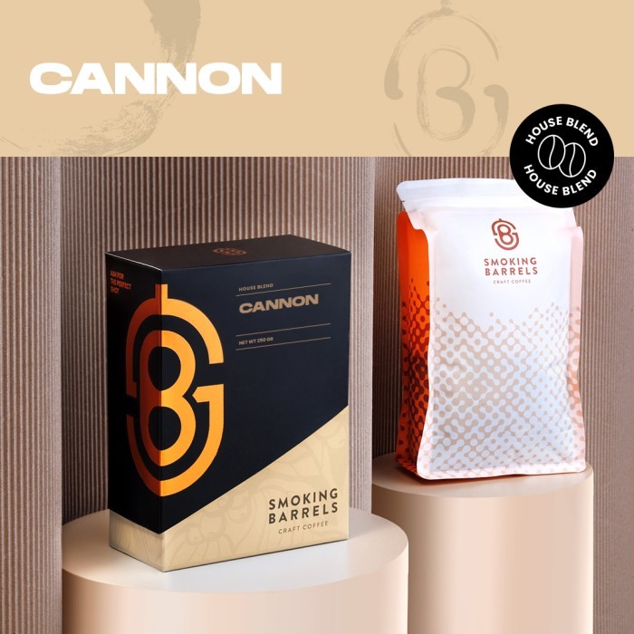 

Cannon Blend (Arabica Coffee Beans - Espresso Roast) - Smoking Barrels - 250gr, Biji Kopi