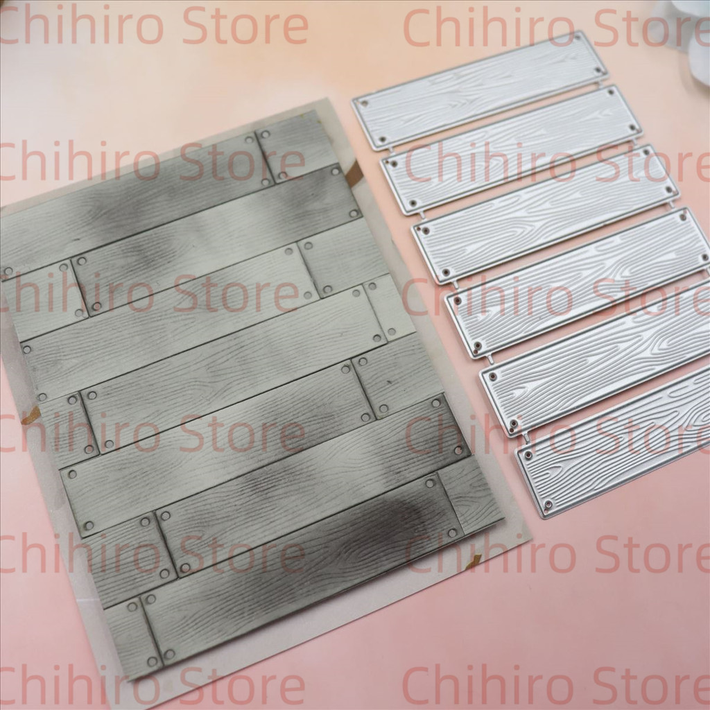 

Wood Pattern Metal Cutting Dies for Scrapbooking DIY Album Embossing Folder Paper Card Maker Templat