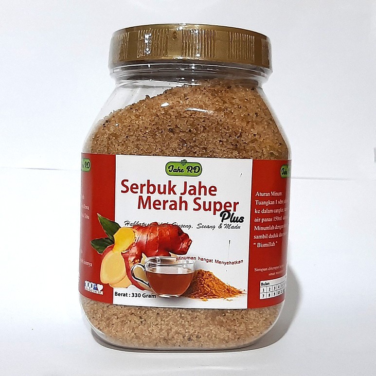 

JAHE Merah Toples Super 330 gr Plus Habbatussauda Madu & Rempah Rempah Nusantara