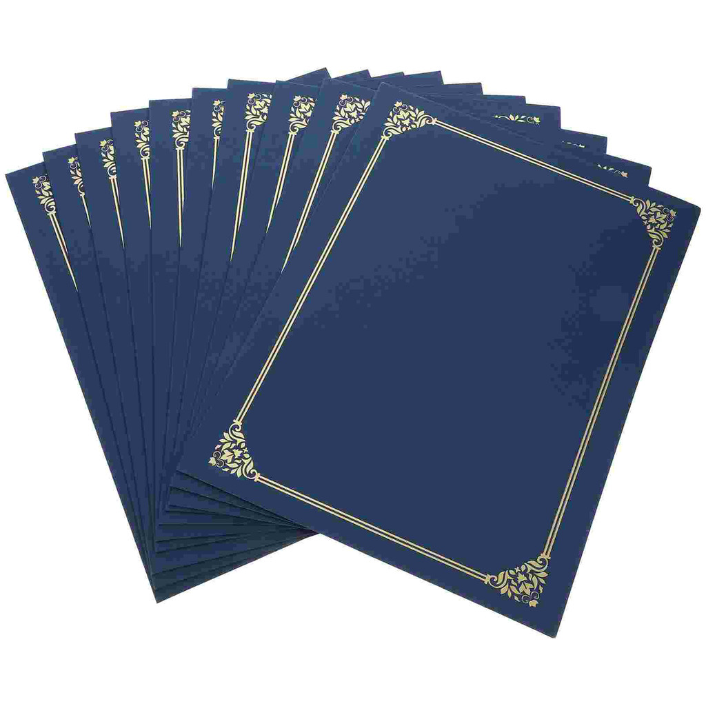 

10 Pcs Envelopes Certificate Cover Folder Wedding Covers Award Frame Holder Baby Girl