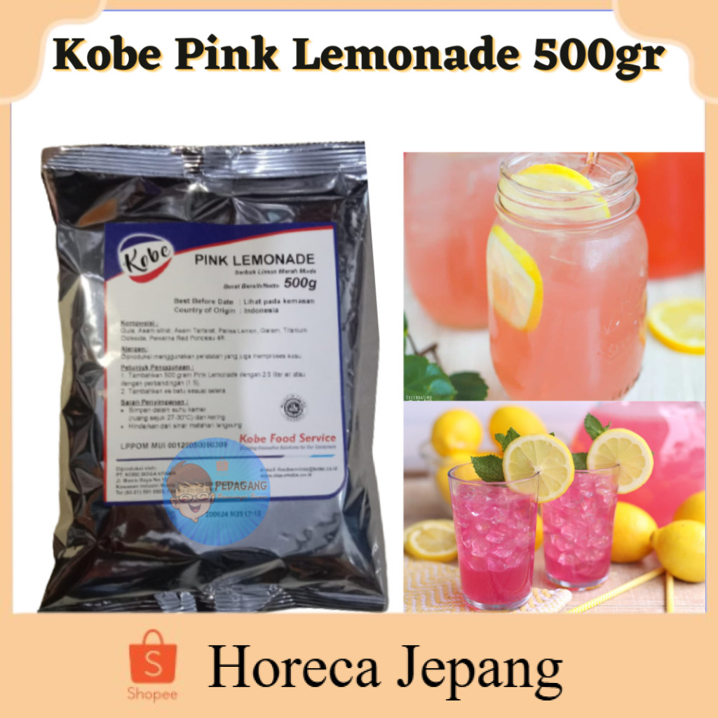 

Kobe Pink Lemonade 500g/ serbuk jeruk nipis / Pink Lemonade 500g