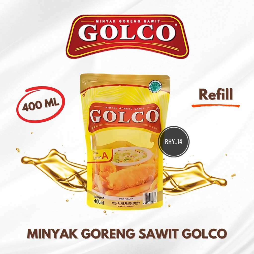 

MINYAK GORENG GOLCO 400ml MINYAK GORENG TERMURAH Premium Lebih Crispy