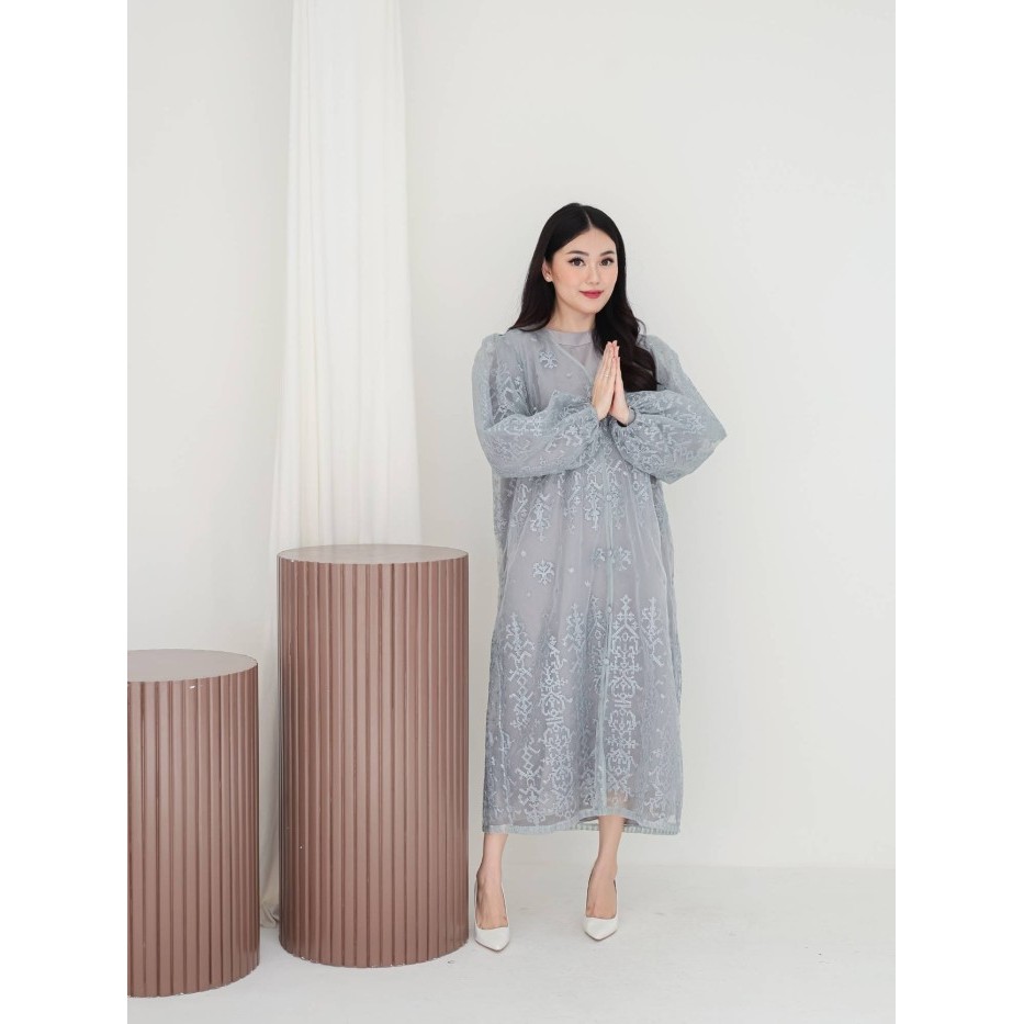 Xtramiles - Meera Dress Muslim Hijab Friendly Reguler Size B Size - rose gold, standard size