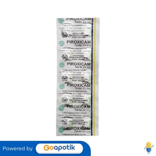Piroxicam Novapharin 20 Mg Strip 10 Tablet