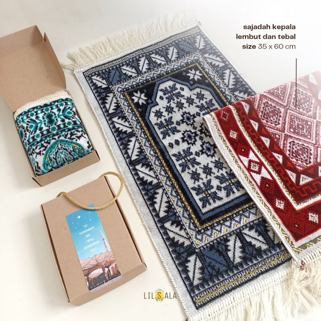 

[GENOVA] SAJADAH MUKA ATAU SAJADAH TRAVELLING GENOVA PACKING BOX SOUVENIR HAJI TAHLIL HAMPERS LEBARAN/RAMADHAN/ langsung proses