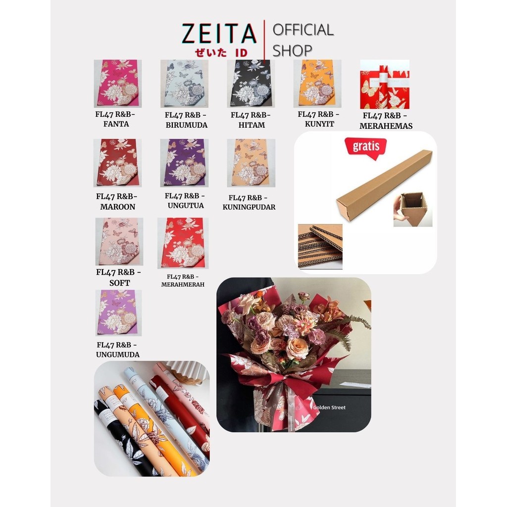 

Zeita - FL47 R&B Kertas Bunga Paper Buket Motif Cellophane