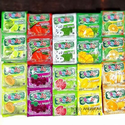 

138 PCS JASJUS MINUMAN SERBUK RASA BUAH UKURAN 7GRAM - [NEW] - GO52