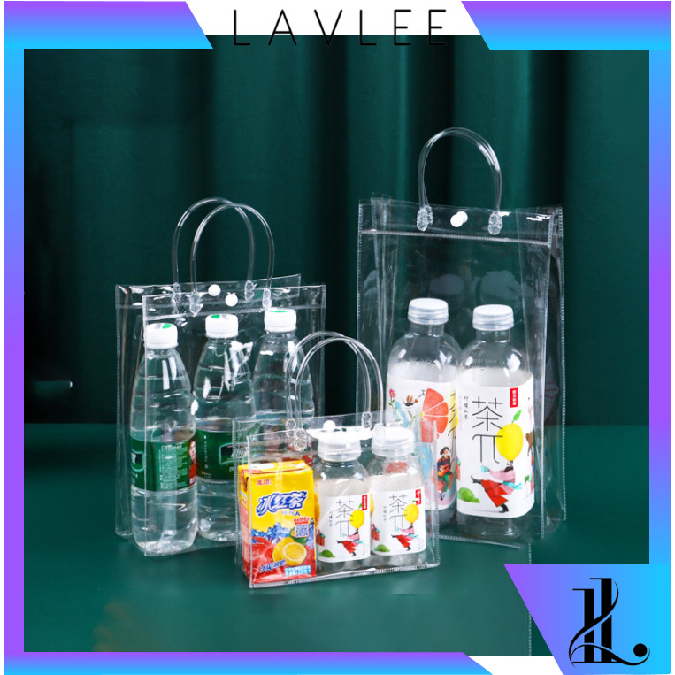 

LAVLEE - 6442 Tas Souvenir Bening / Tas Transparan Serbaguna / Hampers Ulang Tahun Transparan / Souvenir Bening Polos Bahan Tebal
