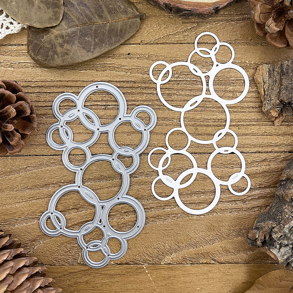 

Circle bubble background Metal Cutting Dies Stencils for DIY Scrapbooking Decorative Embossing DIY Paper Cards