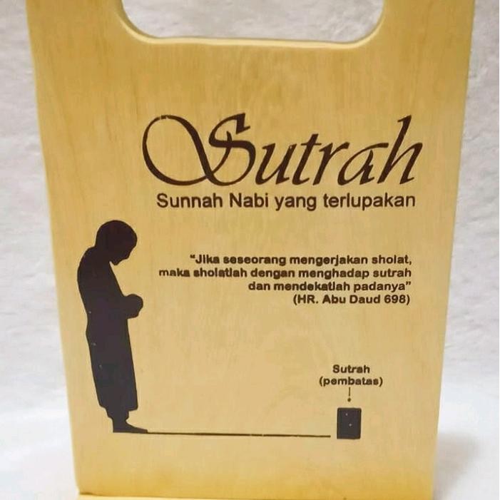 

PROMO PATRA - sutrah/pembatas sholat dari kayu pilihan.bisa sablon/polos - sablon