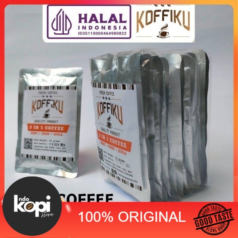 

Jual Kopi Instan 3 in 1 Tanpa Ampas KOFFIKU Instant Coffee 250 gr Murah Indokopistore