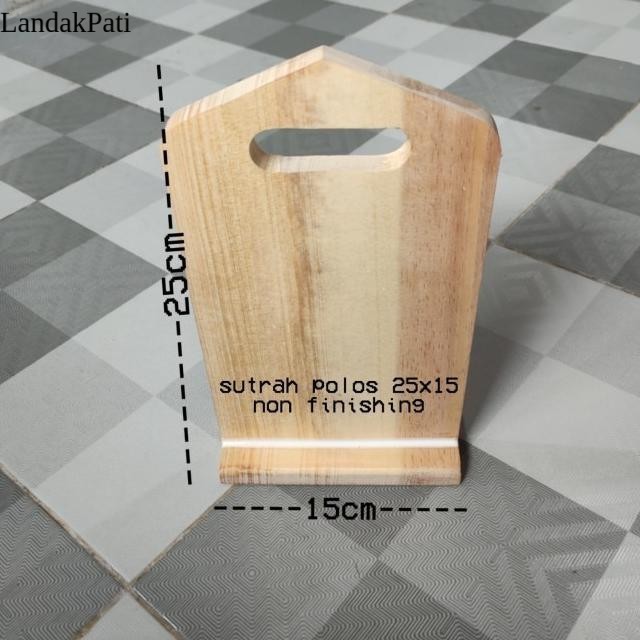 

sutrah kayu pembatas shof sholat non finishing sutroh polos size 25x15 cm - polos Termurah