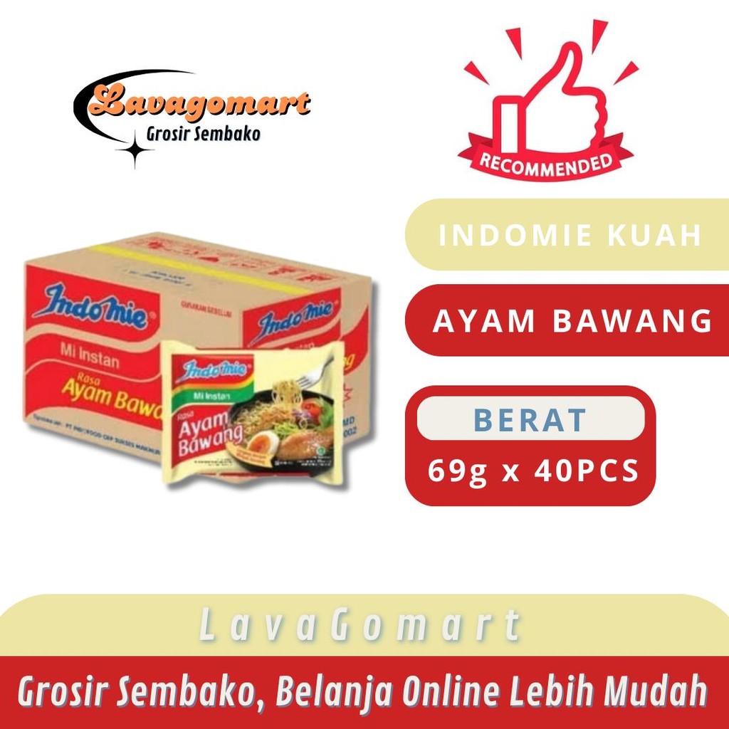 

INDOMIE KUAH AYAM BAWANG 69g - 1 DUS - LAVAGOMART - BANDUNG