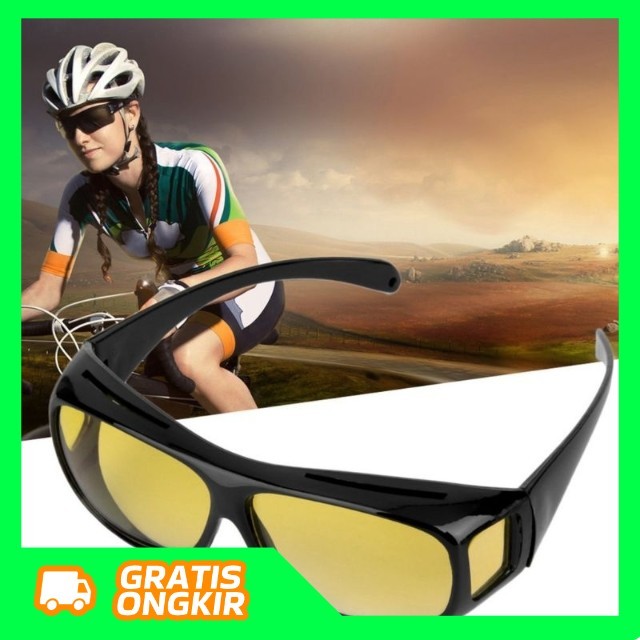 KACAMATA ANTI SILAU MENGEMUDI  SIANG MALAM KACAMATA NIGHT HD VISION ANTI UV ORIGINAL MURAH