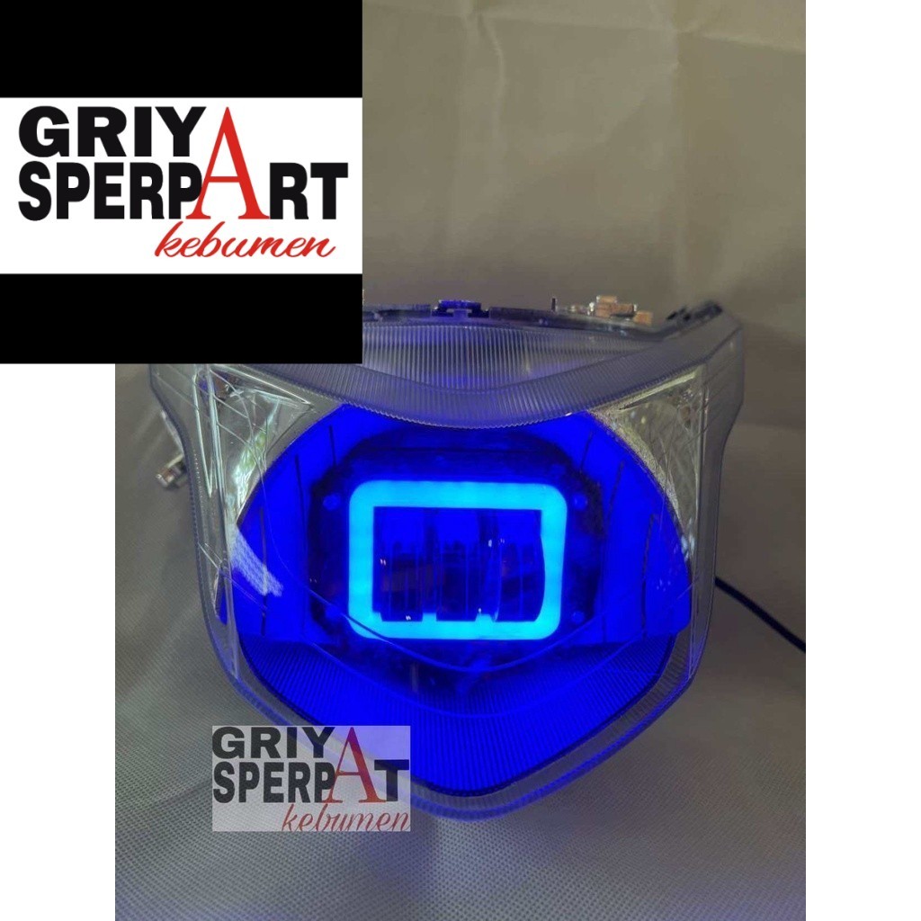 LAMPU DEPAN BEAT POP  LED SUPER TERANG